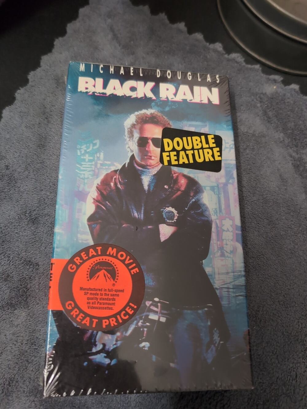 Black Rain (1989) (VHS) New Sealed With Promotional Sticker / Advertising